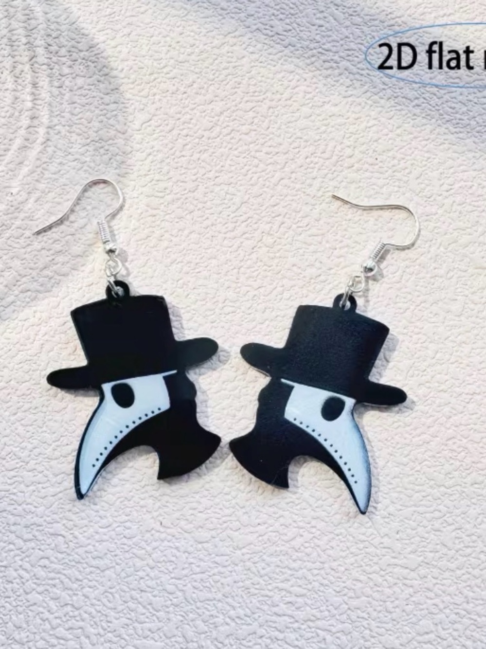Plague Doctor Dangle Earrings